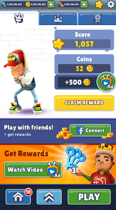 Subway Surf(地铁跑酷)无限跳跃破解版