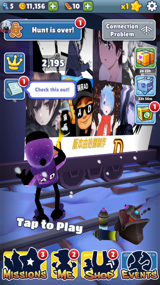 地铁跑酷AD定制版本安卓游戏 地铁跑酷AD定制版本安卓游戏