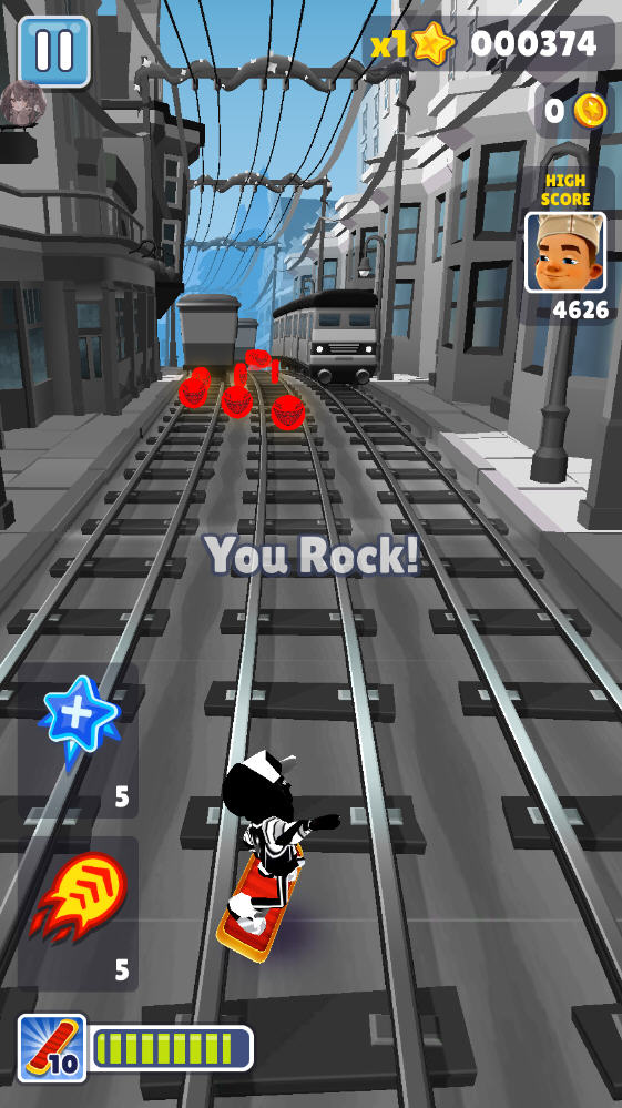 地铁跑酷万次郎真成品