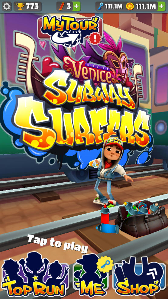 地铁跑酷威尼斯情人节破解版本