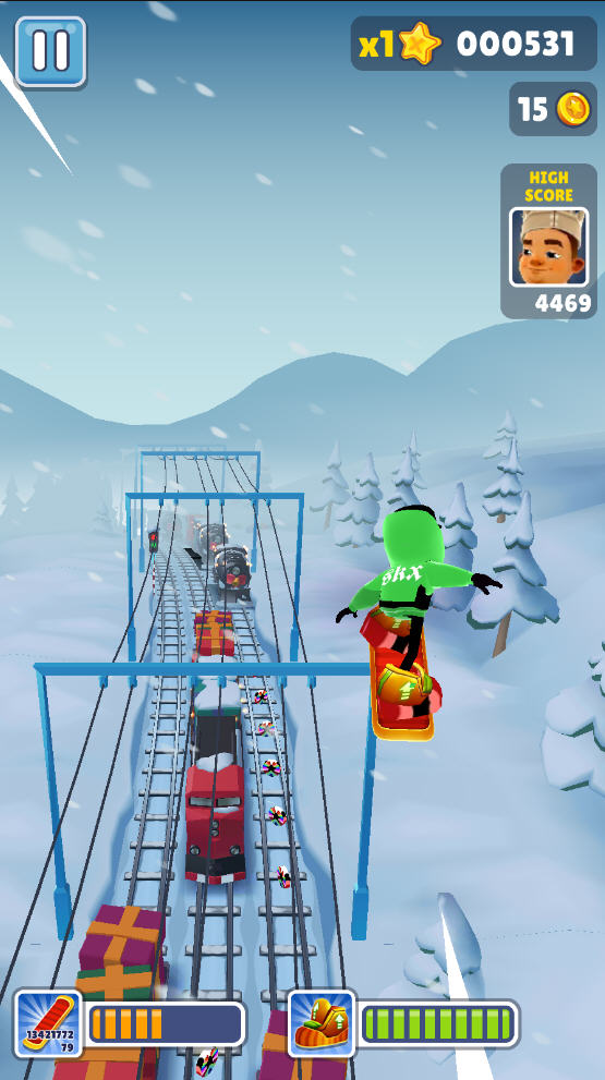 地铁跑酷神链绿杰版本 地铁跑酷神链绿杰版本