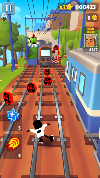 地铁跑酷血轮眼金币版游戏