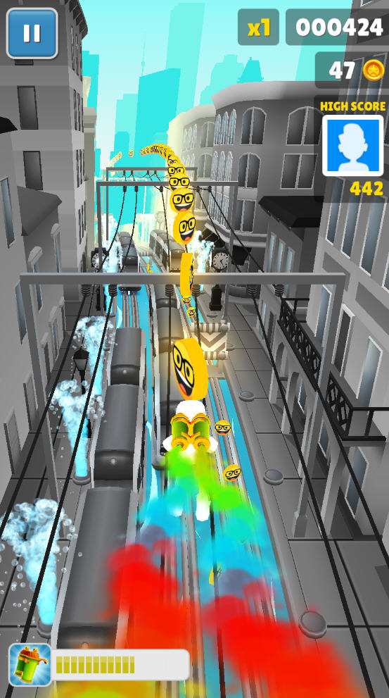 地铁跑酷黑白休斯顿自制版