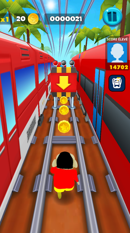 蜡笔小新版地铁跑酷游戏