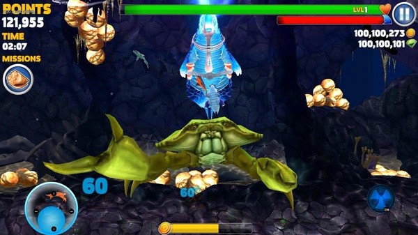 饥饿鲨进化打败巨蟹攻略