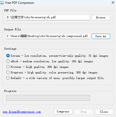 Free PDF Compressor