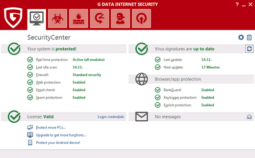 G DATA互联网安全套装 1.0.16091(图2)