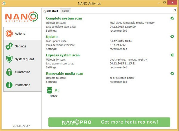 NANO AntiVirus 1.0.134.24826(图1)