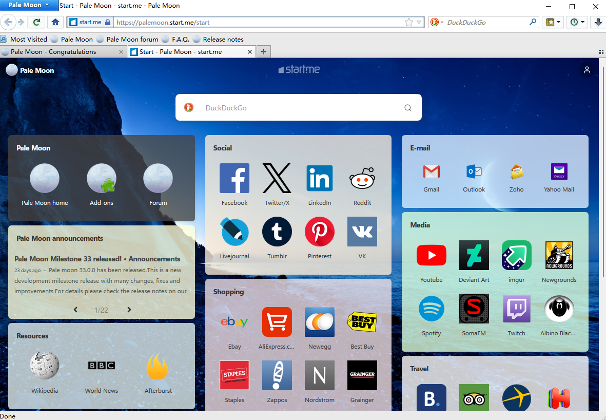 Pale Moon 33.0.0 Pale Moon