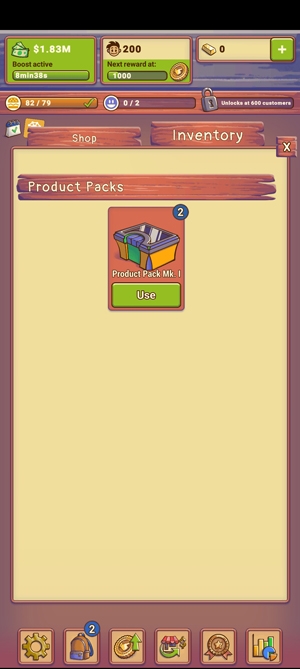 闲置店铺经理游戏货币使用强加版