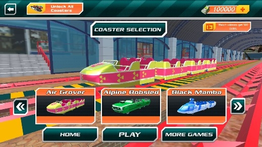 Roller Coaster Simulator Pro过山车模拟器解锁全部关卡版