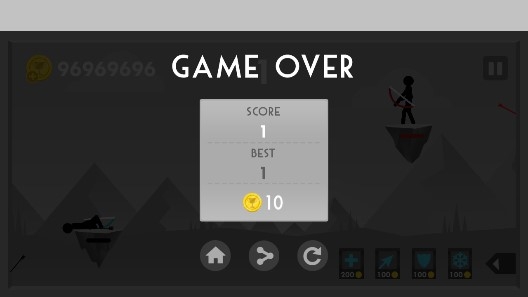 Stickman Archer Fight火柴人弓箭手双人对决无限金币版