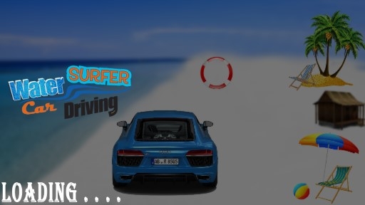 Water Surfer Car Driving浮动水汽车模拟器无限金币版