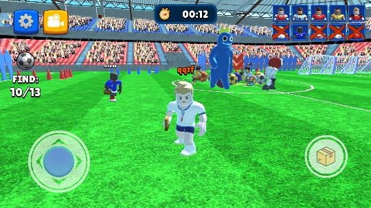 彩虹朋友踢足球游戏