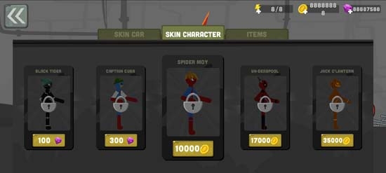 火柴人竞速毁灭无限金币钻石版