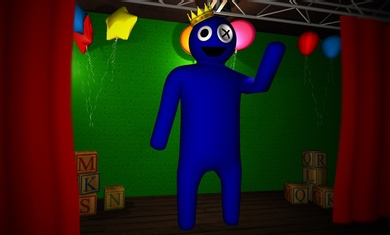 逃脱蓝色彩虹朋友游戏