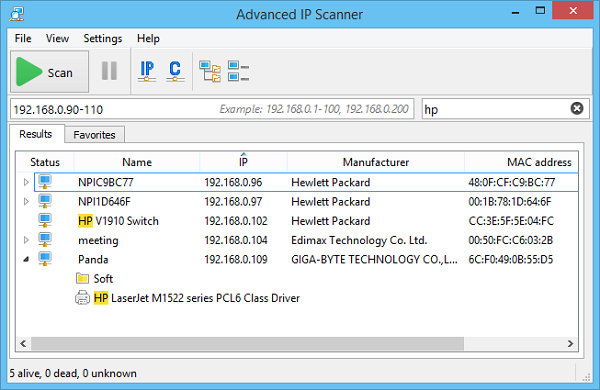Advanced IP Scanner(高级ip扫描工具) v2.5.4594.1