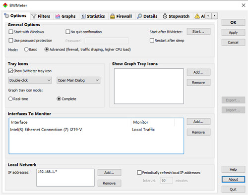 BWMeter(带宽监控测试软件) v9.0.3