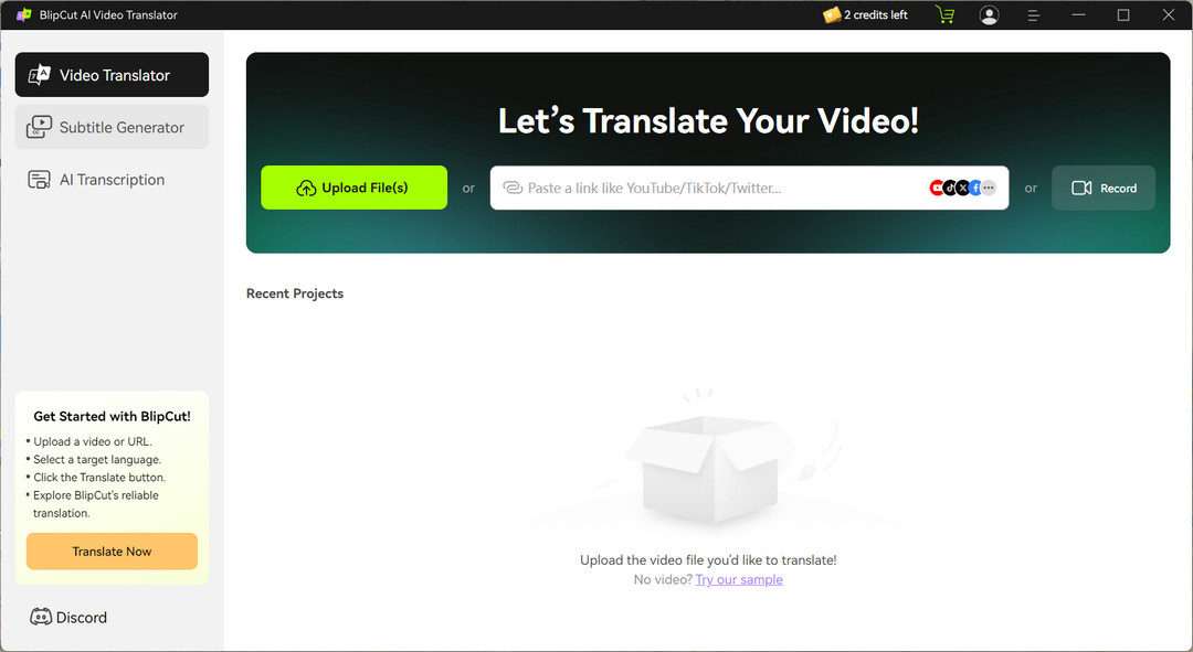BlipCut Video Translator