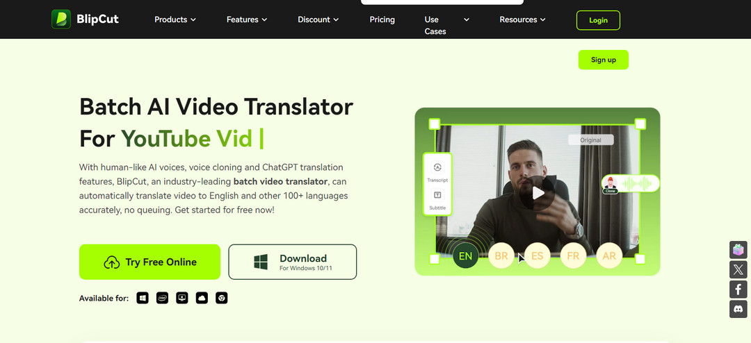BlipCut Video Translator