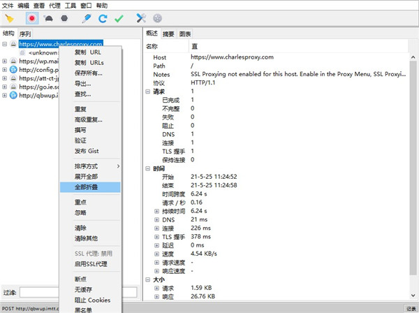 Charles(抓包工具)汉化版 v4.5.6绿色版