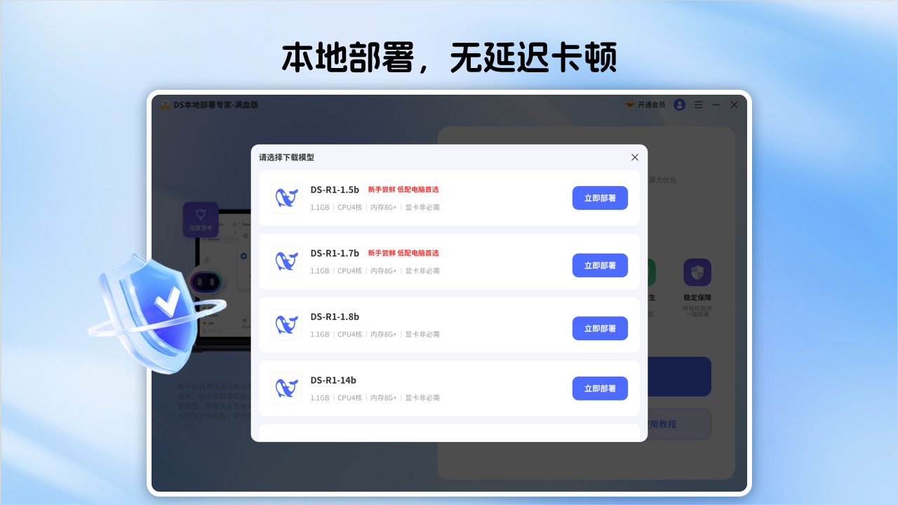 DS本地部署工具-R1专业版
