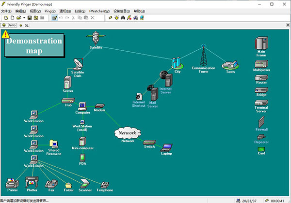 Friendly Pinger(网络拓扑图制作软件) v5.0.1
