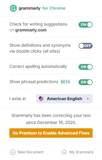 Grammarly(Chrome语法检测插件) v14.1244.0官方版