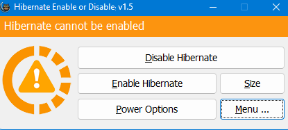 Hibernate Enable or Disable(休眠启用或禁用工具) v1.5