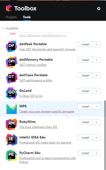 JetBrains Toolbox App(JetBrains工具箱) v2.5.3.37797官方版