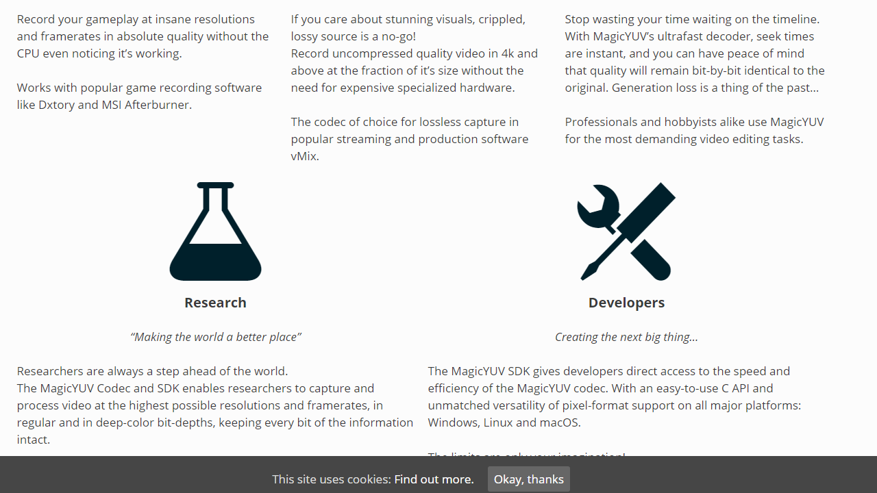 MagicYUV Lossless Video Codec视频编解码器