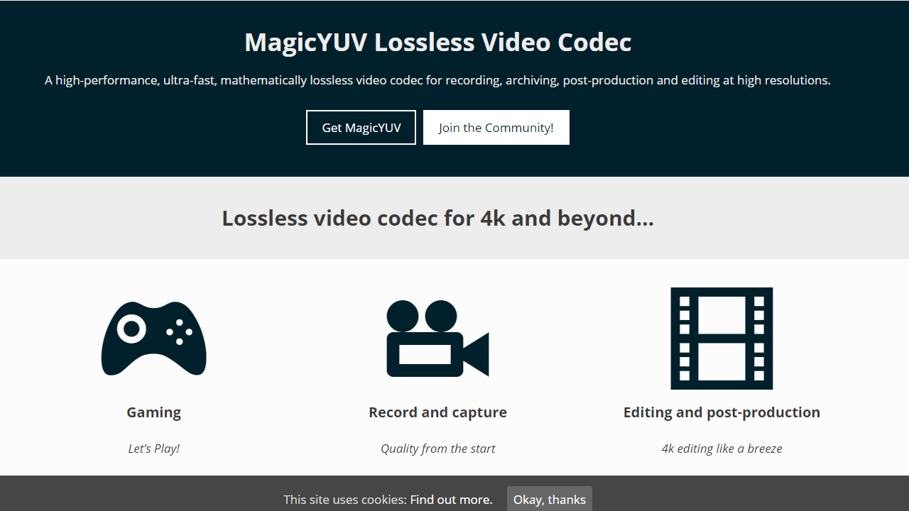 MagicYUV Lossless Video Codec视频编解码器
