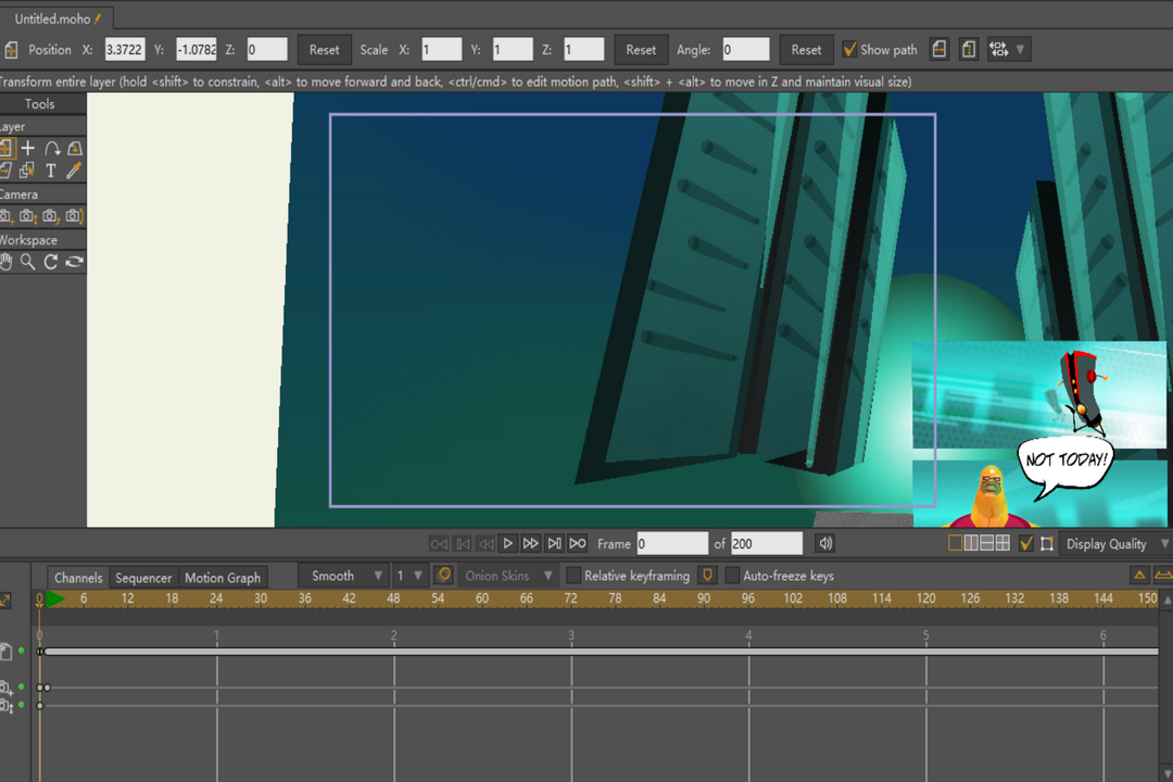 Moho 132D动作动画软件