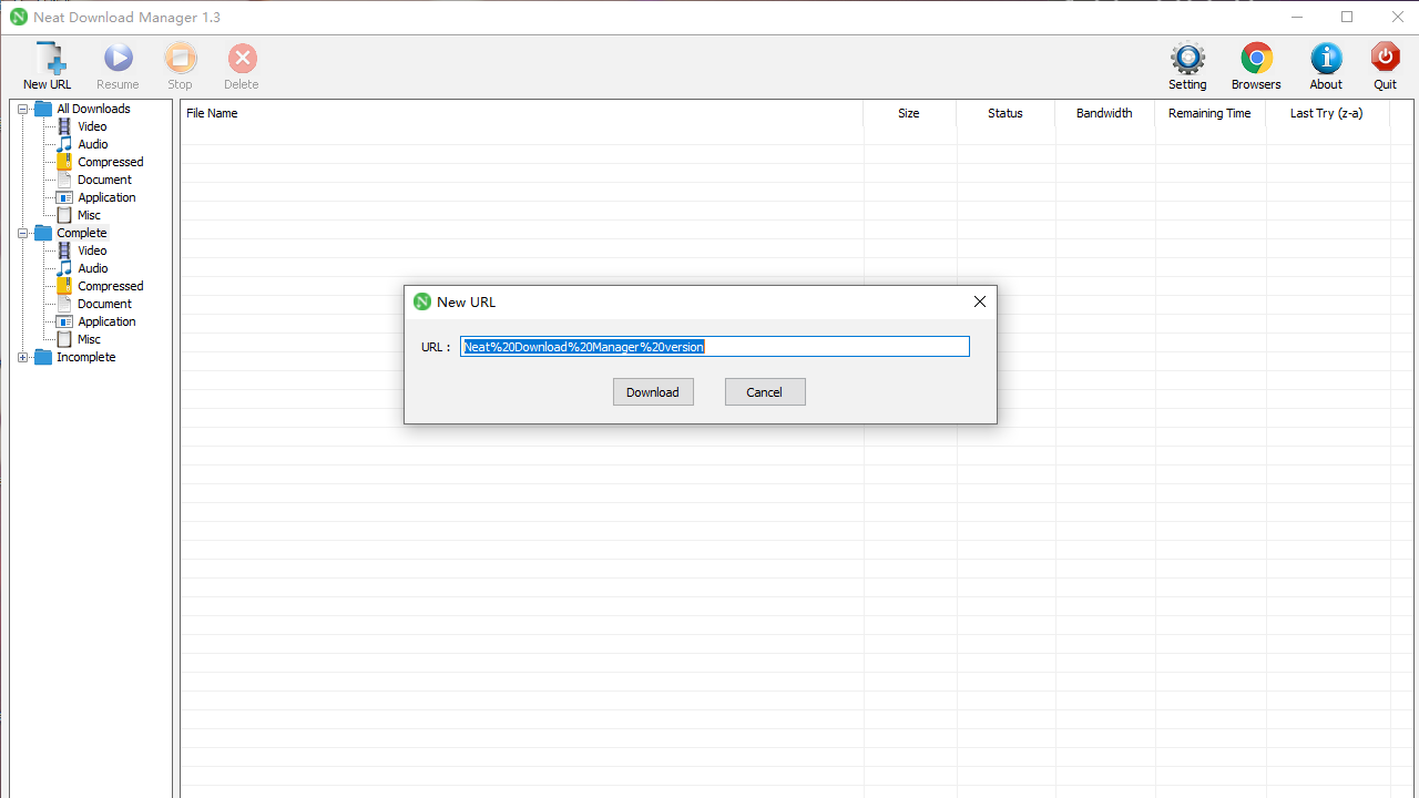 Neat Download Manager(NDM