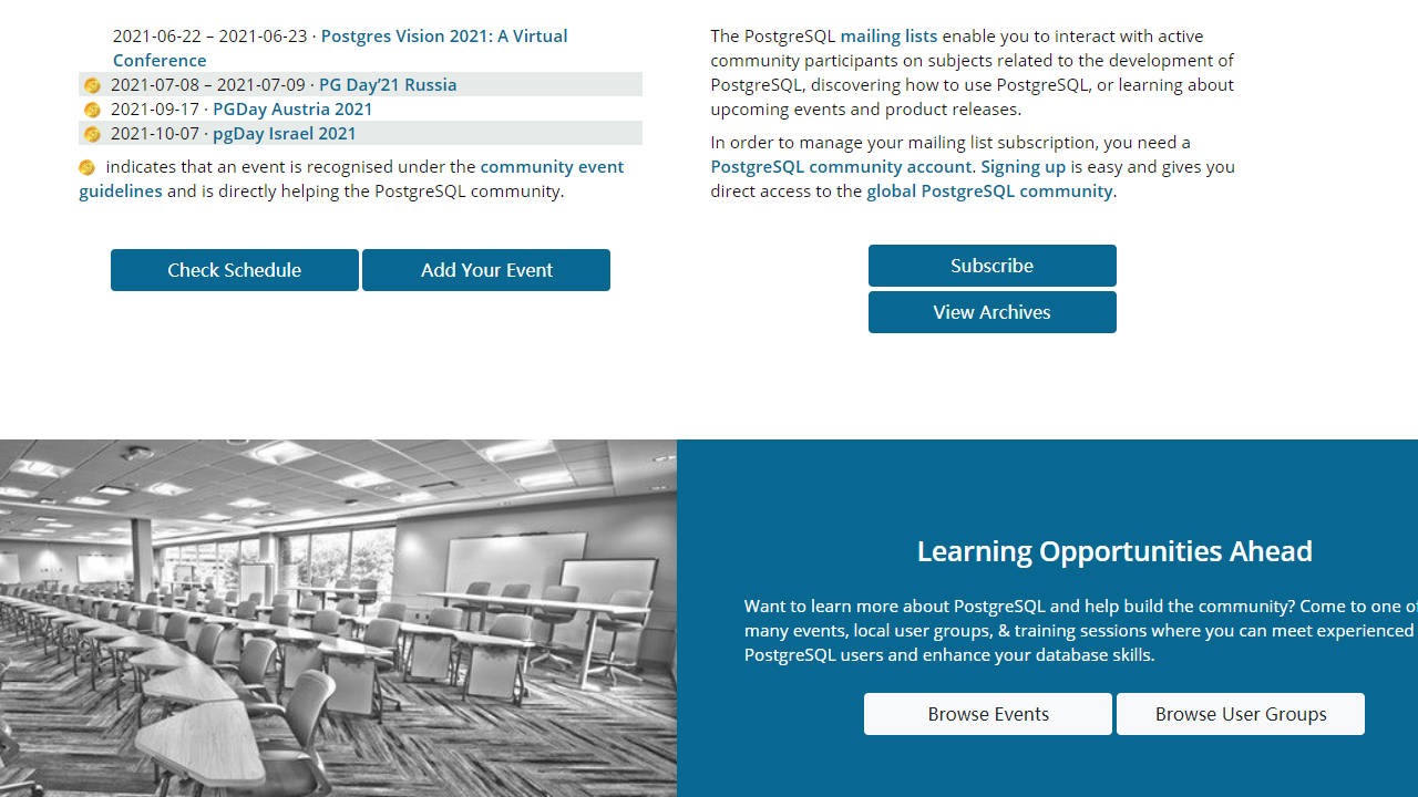 PostgreSQL官网最新