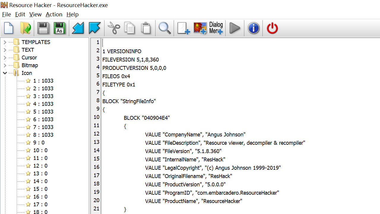 Resource Hacker官网电脑版