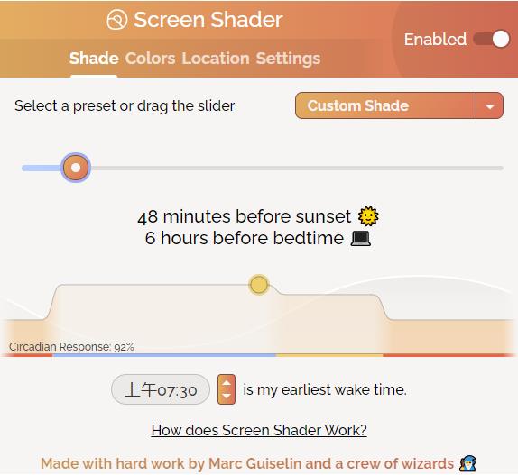 Screen Shader(Chrome调节屏幕色温插件) v2.1.1