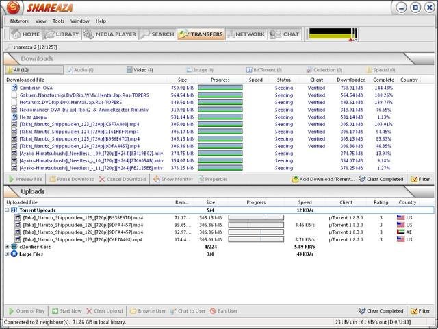 Shareaza(P2P下载工具) v2.7.10.2
