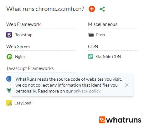 WhatRuns(Chrome网站技术分析插件) v1.7.13