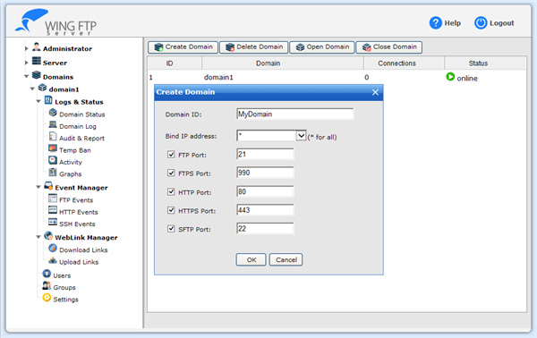 Wing FTP Server(FTP服务器) v8.1.1