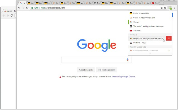aerys(Chrome窗口标签管理插件) v1.7.0免费版