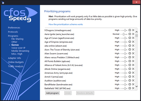 cFosSpeed(网络加速工具) v13.00