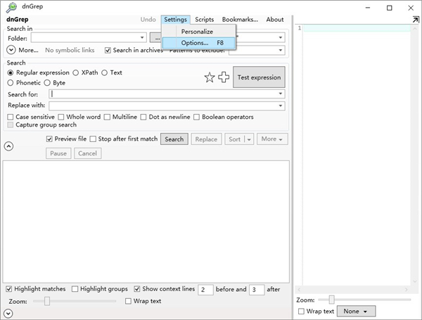 dnGrep(文件搜索工具) v4.6.7