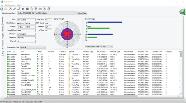 wirelessmon官方版(无线信号测试软件) v5